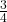 Rendered by QuickLaTeX.com  \frac{3}{4}