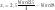 \displaystyle x₁,₂ = 2,5±√\frac{\color{black}{25}}{{4}} - \color{black}8 