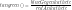 \displaystyle tan\color{green}{(α)} = \frac{\color{blue}{Gegenkathete}}{\color{red}{Ankathete}}