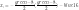 \displaystyle x₁,₂ = -\frac{\color{green}{-8}}{{2}}±√(\frac{\color{green}{-8}}{{2}})² - \color{blue}16 