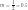 \displaystyle m = \frac{1}{2}= 0.5