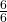 Rendered by QuickLaTeX.com \frac{6}{6}