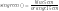 \displaystyle sin\color{green}{(α)} = \frac{\color{blue}{5 cm}}{\color{orange}{15 cm}}