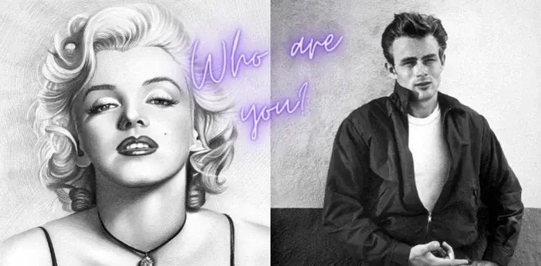 Charakterisierung schreiben - bekannte Persönlichkeiten, James Dean und Marilyn Monroe.