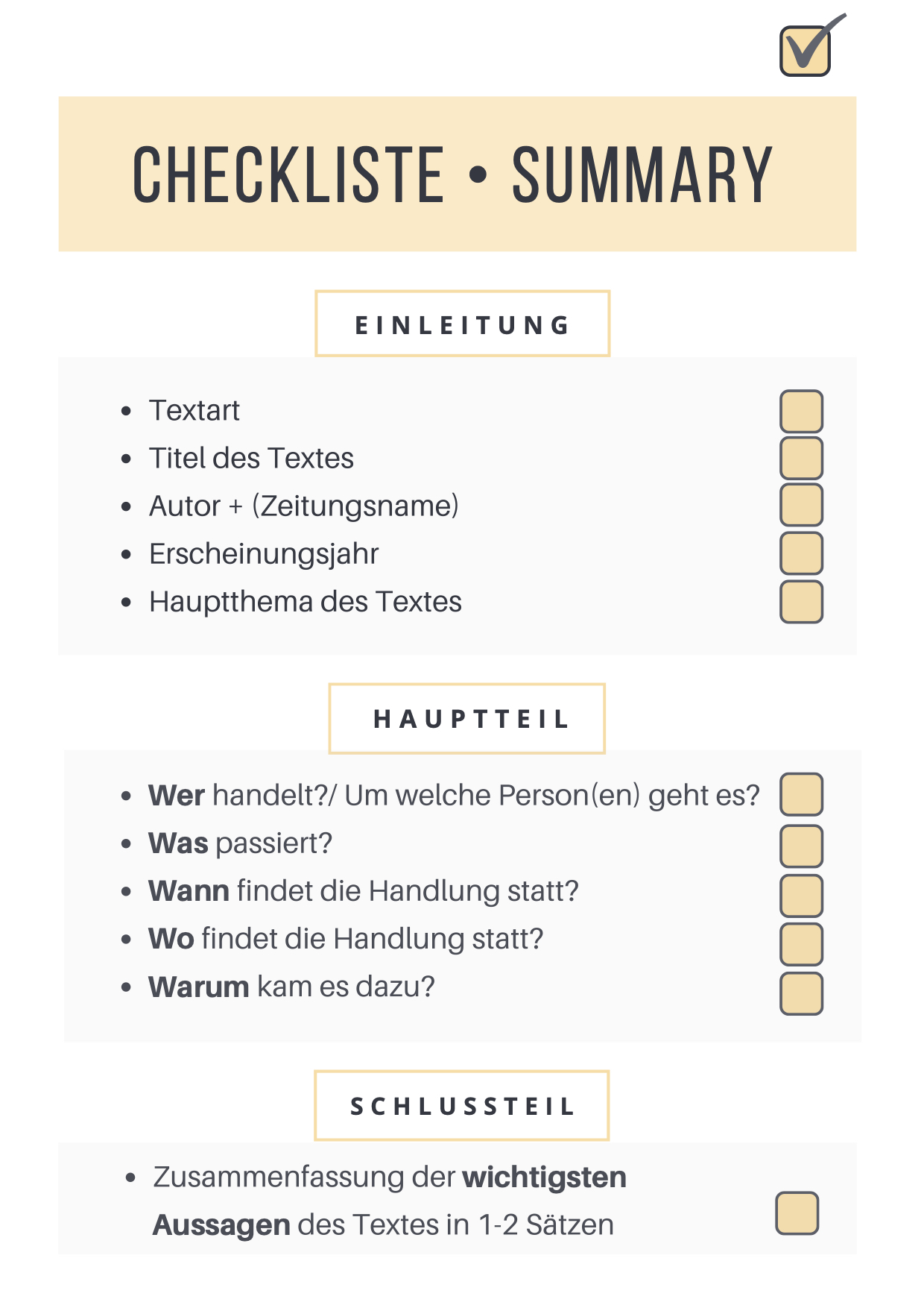 Summary schreiben - Schritt-für-Schritt-Anleitung und Tipps