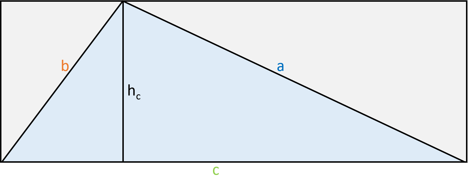 Flächeninhalt Dreieck berechnen Rechteck