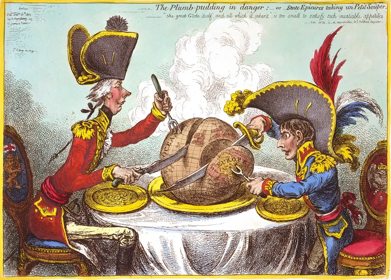 Caricature Gillray Plumpudding