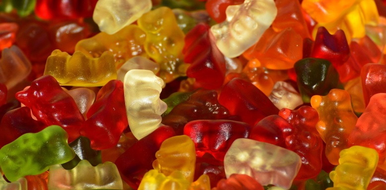Gummibärchen - Titelbild absolute und relative Häufigkeit