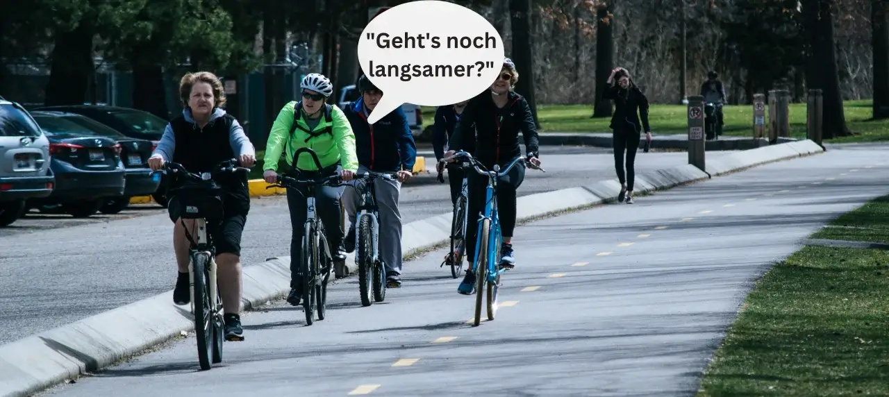 Fahrrad fahren: Geht's noch langsamer - Bild