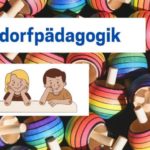 Waldorfpädagogik Bunte Kreisel mit Kindern