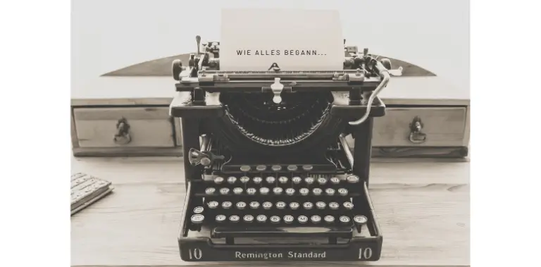 Moderne Epoche Schreibmaschine