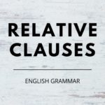 Beitragsbild relative clauses, englische Relativsätze