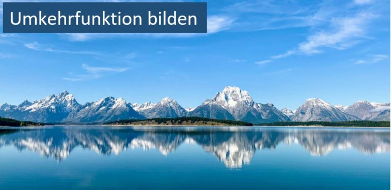 Umkehrfunktion bilden