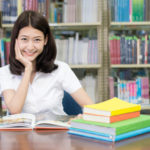 Studentin am Lernen