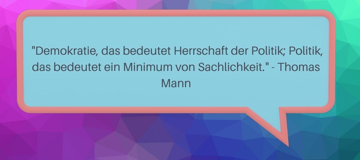 Parallelismus Beispiel Politik