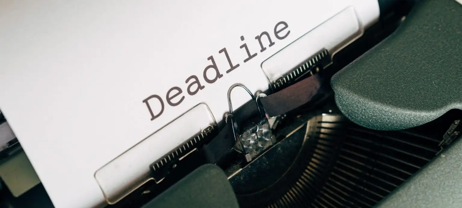Bewerbungsfrist Deadline