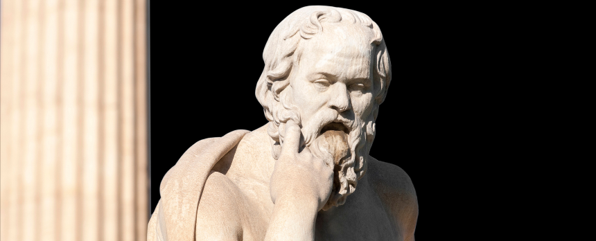 Sokrates machte sich als erster Gedanken, was richtig und falsch sein könnte.