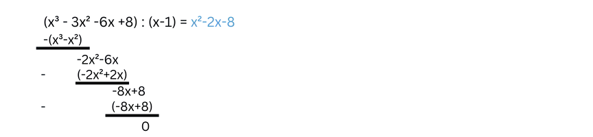 polynomdivision Ein weiteres Beispiel der Rechnung.