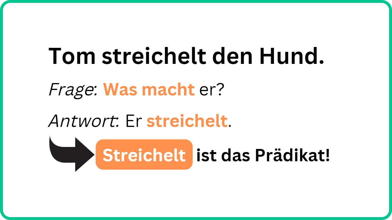 Wie findet man das Prädikat im Satz?