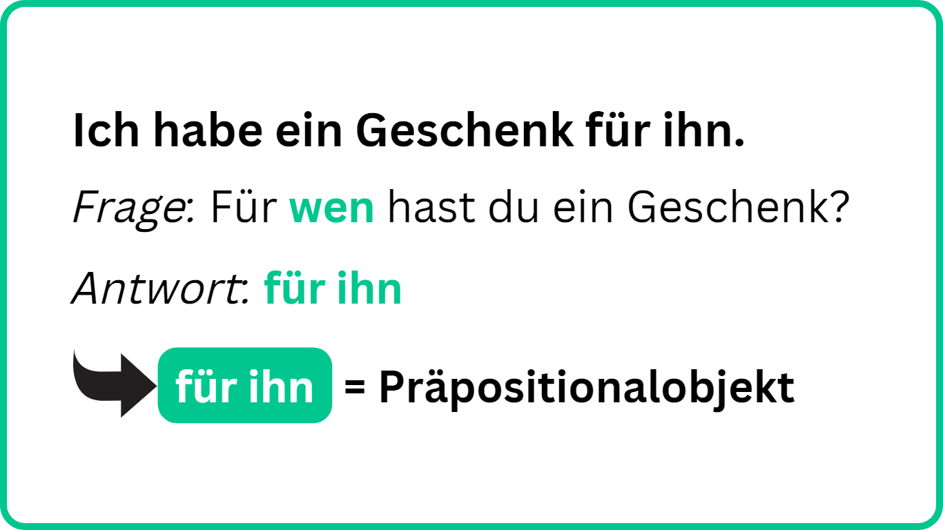 Wie findet man das Präpositionalobjekt?