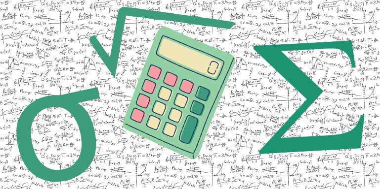 Bild Taschenrechner, Summenzeichen, Wurzelzeichen, Sigma
