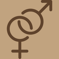 Sexualdimorphismus - Mann und Frau Symbol