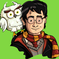 Harry Potter und Hedwig