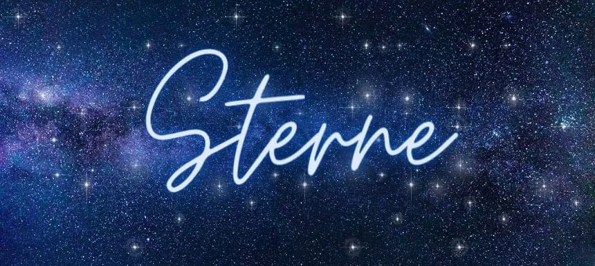 Sternenbild mit der Aufschrift "Sterne"
