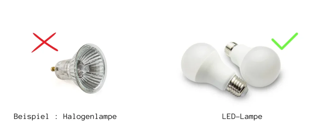 Halogen- & LED-Lampe Beispielbild