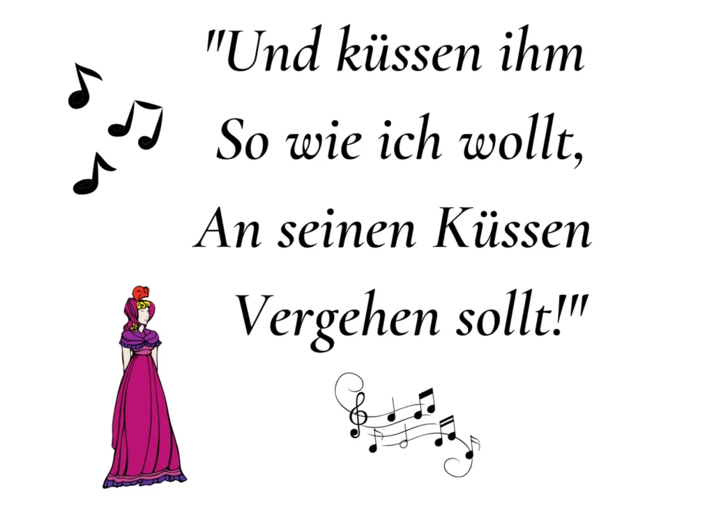 Gretchen singt ein Lied über Faust