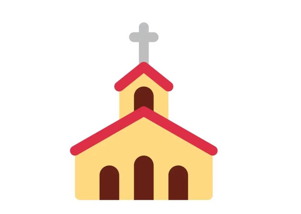 Eine Kirche mit Kreuz