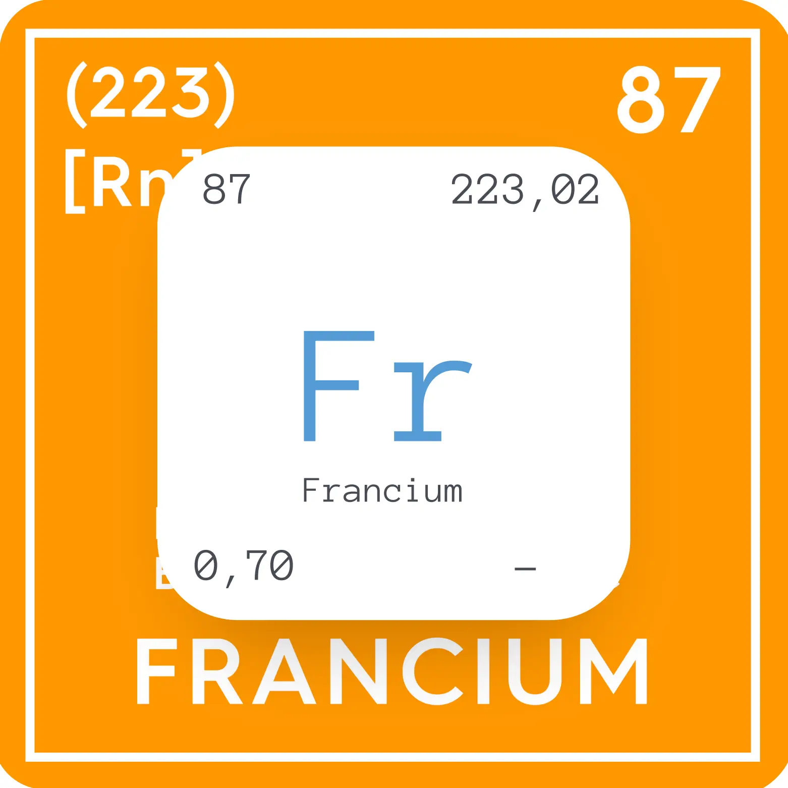 Alkalimetall - Francium