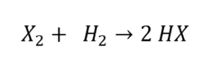 Halogenwasserstoff Gleichung