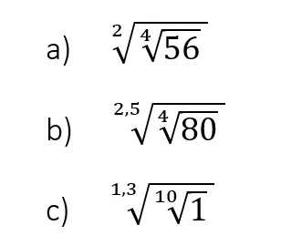 Wurzelgesetz radizieren Aufgabe