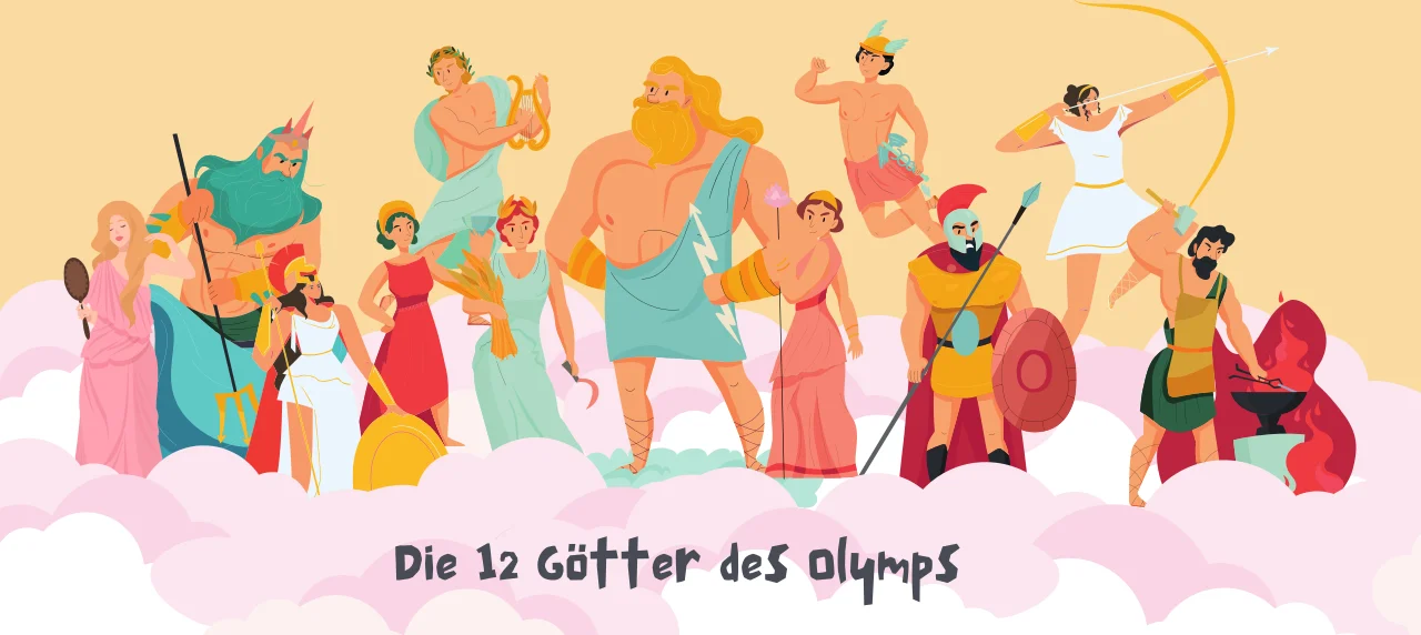 Die 12 Hauptgötter des Olymps