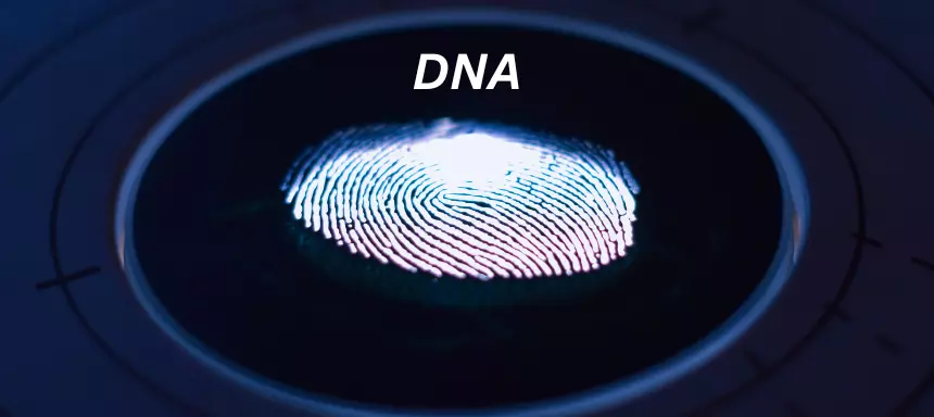 DNA zur Veranschaulichung und natürlich Einleitung in das Thema genetischer FIngerabdruck