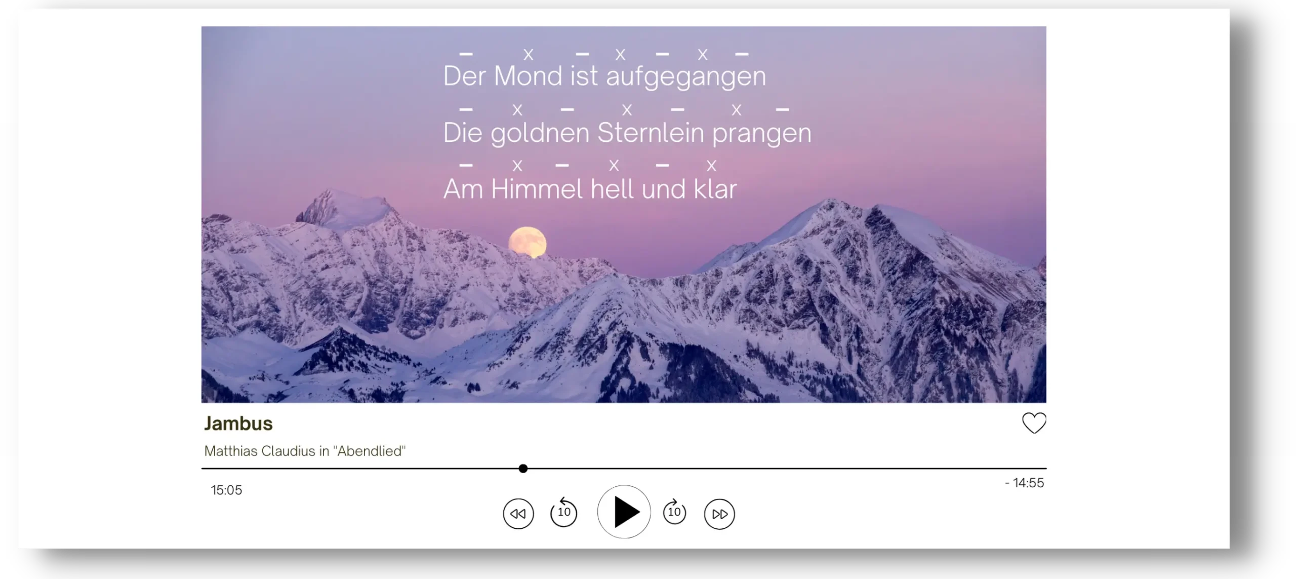 Versmaß entwirren Der Jambus leicht erklärt