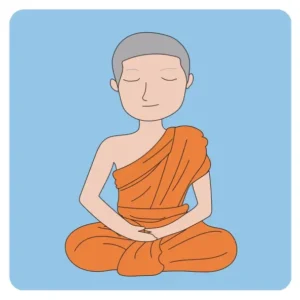 Parasympathikus als meditierender Mönch