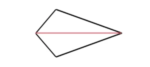 Abbildung Drachenviereck mit der Symmetrieachse