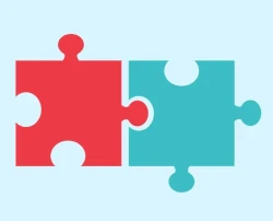 Zwei ineinander passende Puzzleteile als Symbol für den Bestätigungsfehler.