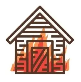 Ein Brandanschlag auf eine Hütte als Beispiel für einen Bericht.