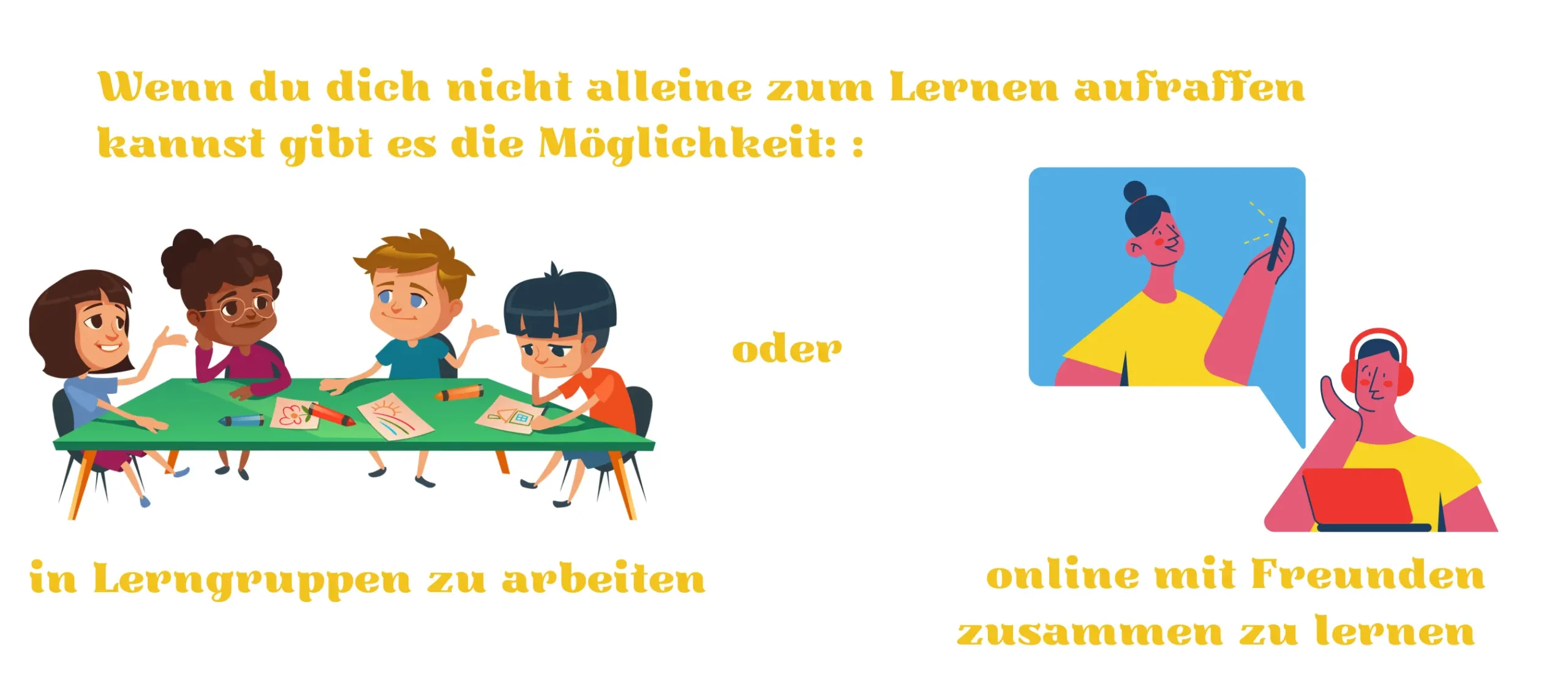 Die bildliche Darstellung der dritten Möglichkeit, um Motivation zu bekommen. Somit soll der Schüler motiviert werden den Lernplan fortzuführen