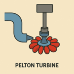 Pelton Turbine als Animation dargestellt