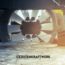 Turbine eines Gezeitenkraftwerks