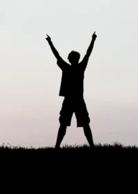 Eine sich frei fühlende Person