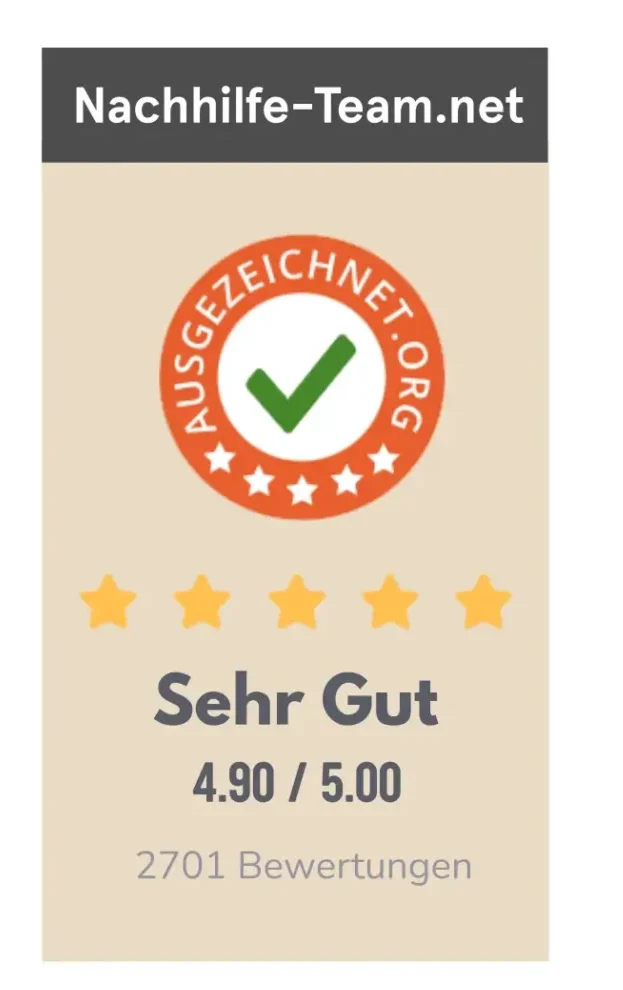 Bewertung von der Plattform ausgezeichnet.org