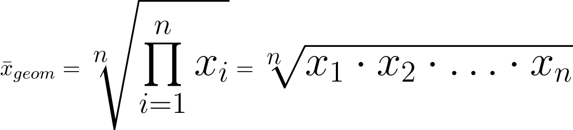 Geometrisches Mittel