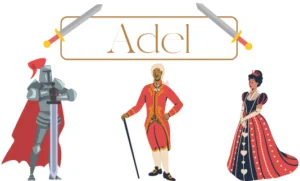 Ständegesellschaft Adel Ritter und zwei adelig aussehende Personen