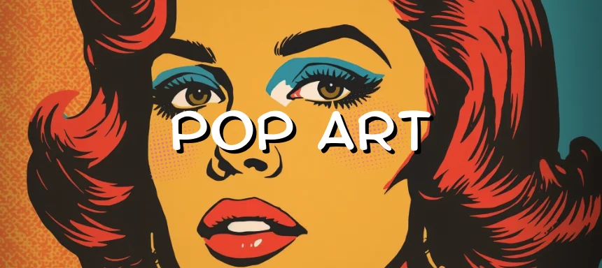 Eine Illustration einer Frau im Pop Art Style