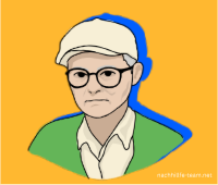 Portrait von Künstler David Hockney